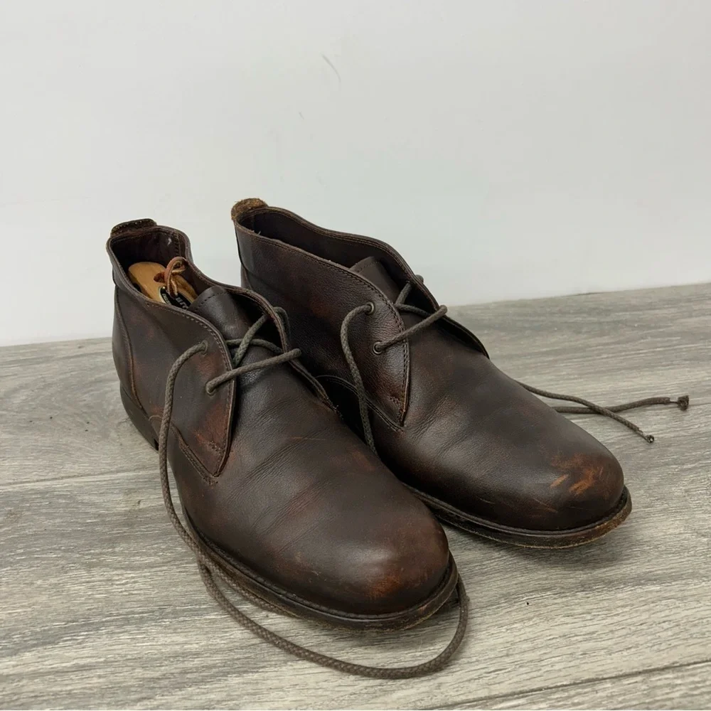 Frye Brown Leather Chukka Ankle Boots Size 9